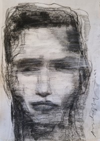 Arsalan Naqvi, 10 x 14 Inch, Charcoal on Paper, Figurative Painting, AC-ARN-161